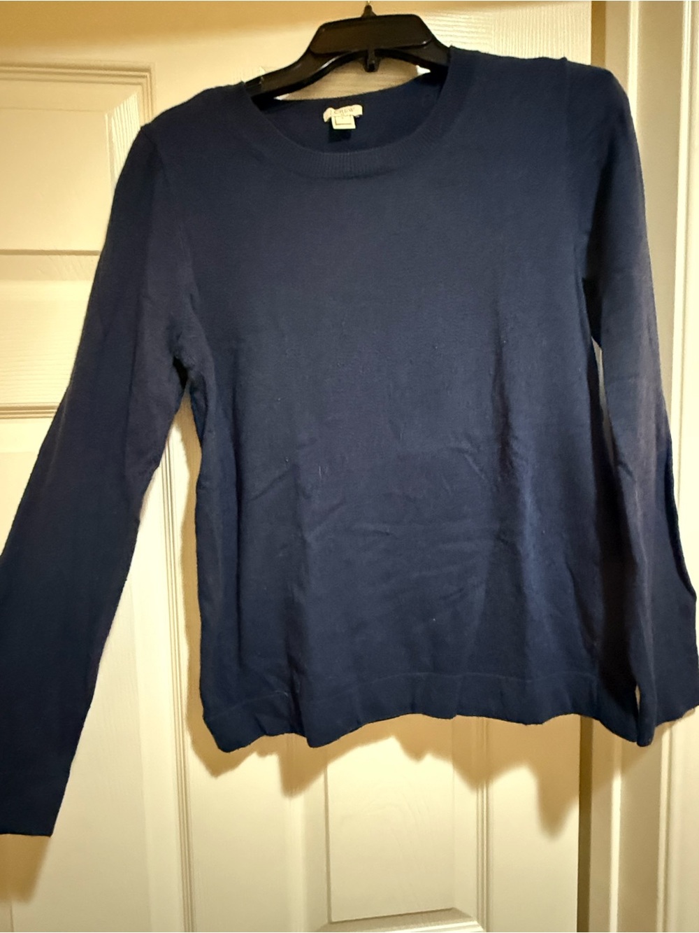 J Crew Crew Neck Navy Sweater
